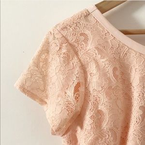 H&M apricot lace dress